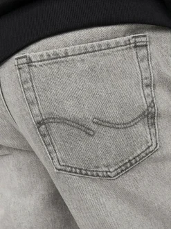 JACK & JONES JUNIOR Chris Relaxed Fit Black Jeans Grey Discount