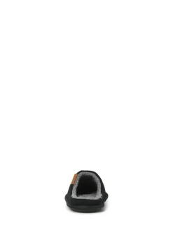 JACK & JONES JUNIOR Courdroy Mule Black Slippers Discount