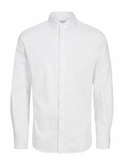 JACK & JONES JUNIOR Stretch Long Sleeve White Shirt Clearance
