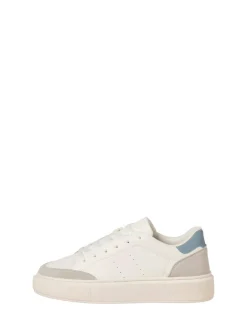 JACK & JONES Chunky Sole PU Trainers Off White Clearance