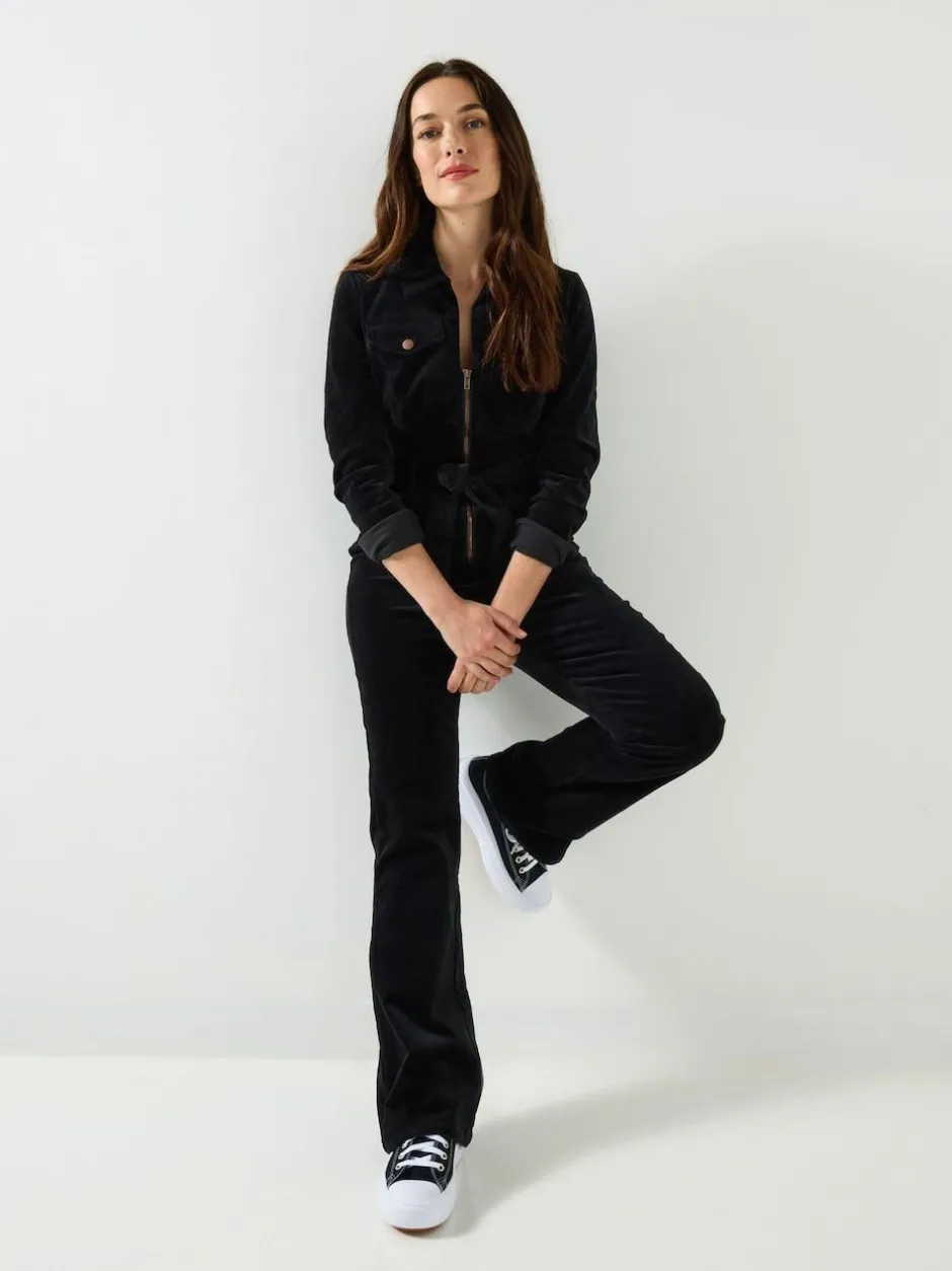 Joe Browns Black Petite Stretch Fit Darcy Cord Jumpsuit Online