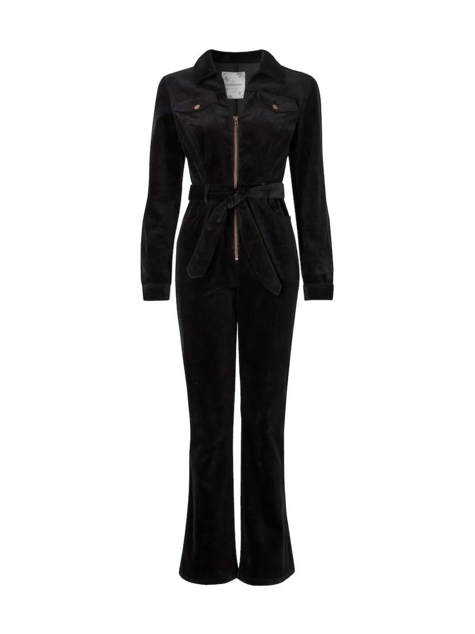 Joe Browns Black Petite Stretch Fit Darcy Cord Jumpsuit Online
