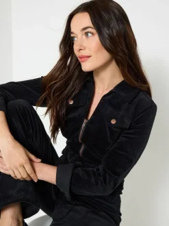 Joe Browns Black Stretch Fit Darcy Cord Jumpsuit Sale