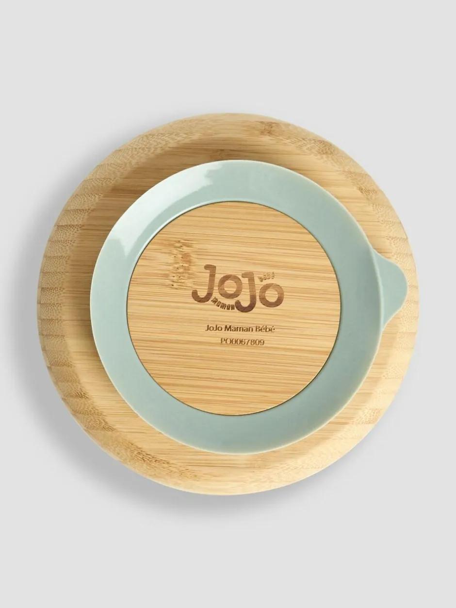 Jojo Maman Bébé Bamboo Plate with Suction & Spoon Hot