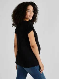 Jojo Maman Bébé Black Boyfriend Maternity Cotton T-Shirt Best
