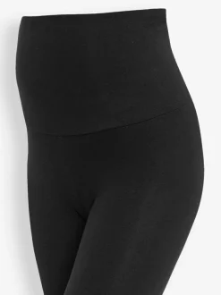 Jojo Maman Bébé Black 2-Pack Maternity Everyday Leggings Clearance