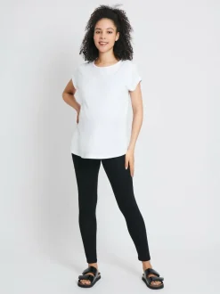 Jojo Maman Bébé Black 2-Pack Maternity Everyday Leggings Clearance