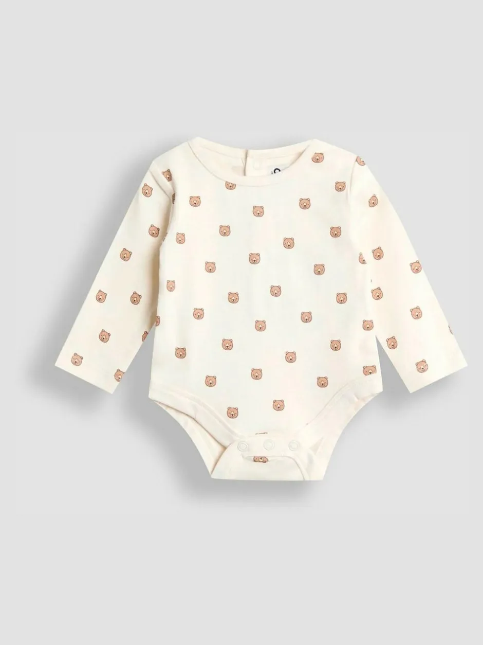 Jojo Maman Bébé Blue Bear Waffle Character Dungaree & Body Set Best
