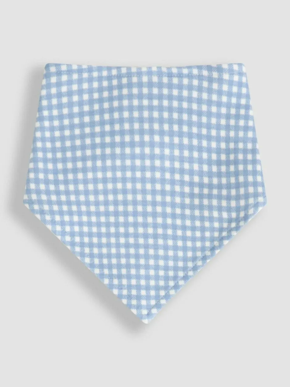 Jojo Maman Bébé Cotton 3-Pack Dribble Bib Blue Outlet
