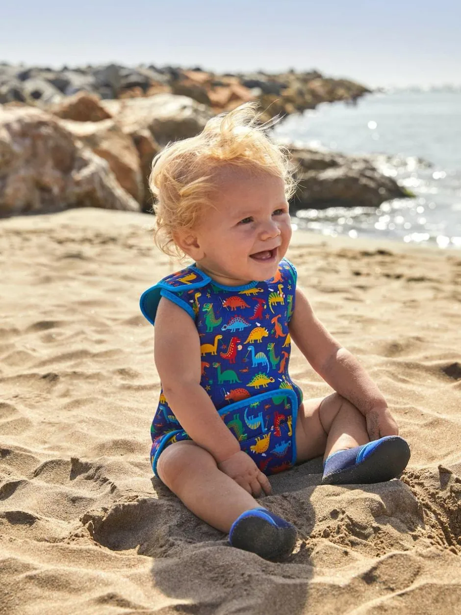 Jojo Maman Bébé Blue Dino Print Baby Wetsuit Best