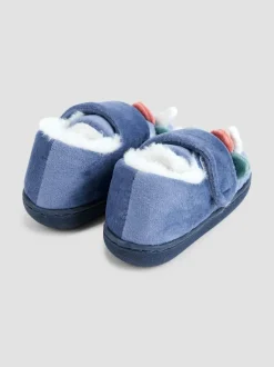 Jojo Maman Bébé Blue Dino Slipper Shoe Hot
