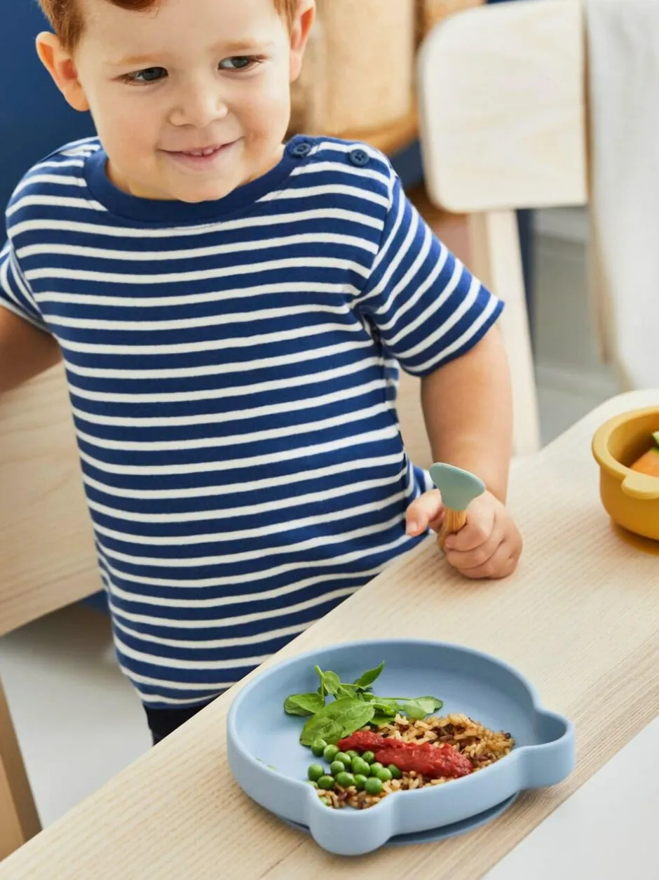 Jojo Maman Bébé My First Silicone Mealtime Bear Set Blue Outlet