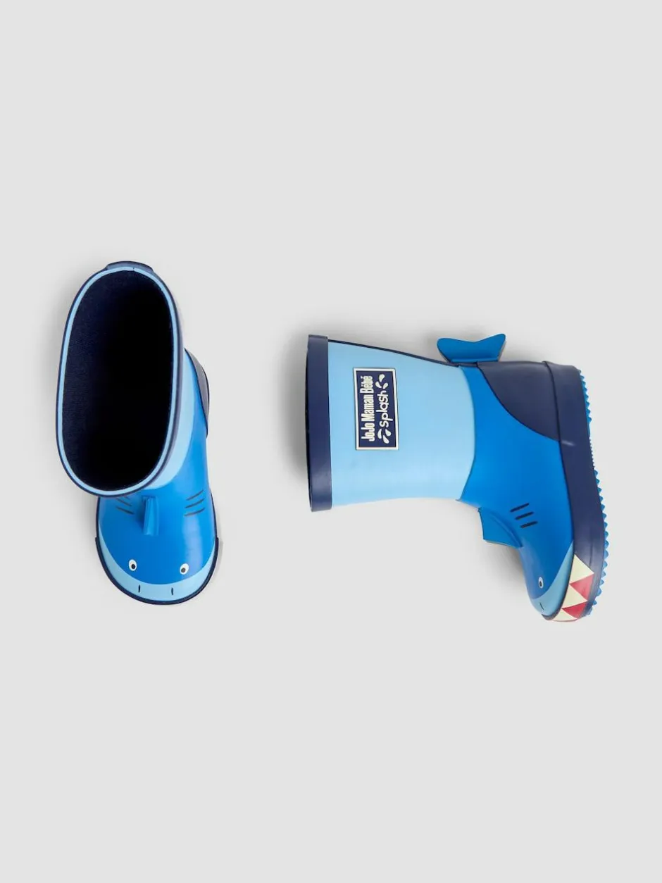 Jojo Maman Bébé Blue Shark Wellies Clearance