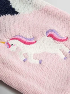 Jojo Maman Bébé Scarf Blue Unicorn Fairy New