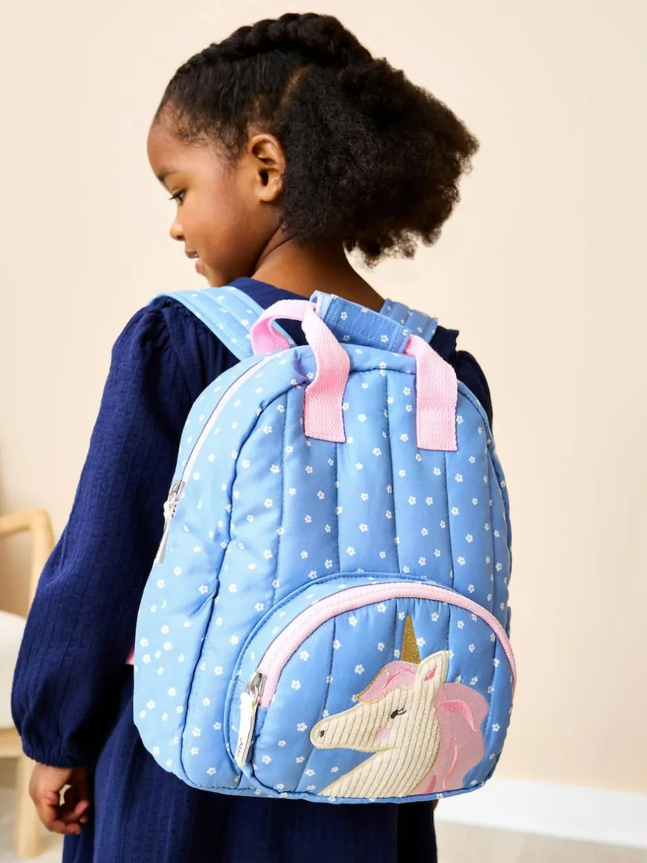 Jojo Maman Bébé Character Backpack Blue Unicorn Online