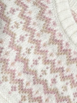 Jojo Maman Bébé Knit 3- Piece Set Cream Fair Isle Clearance