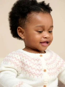 Jojo Maman Bébé Knit 3- Piece Set Cream Fair Isle Clearance