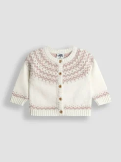Jojo Maman Bébé Knit 3- Piece Set Cream Fair Isle Clearance