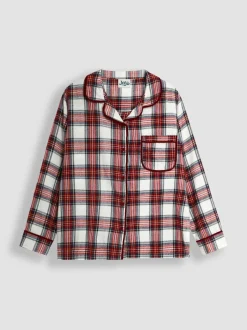 Jojo Maman Bébé Cream Mens Check Woven Pyjama Set Sale
