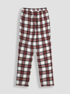 Jojo Maman Bébé Cream Mens Check Woven Pyjama Set Sale