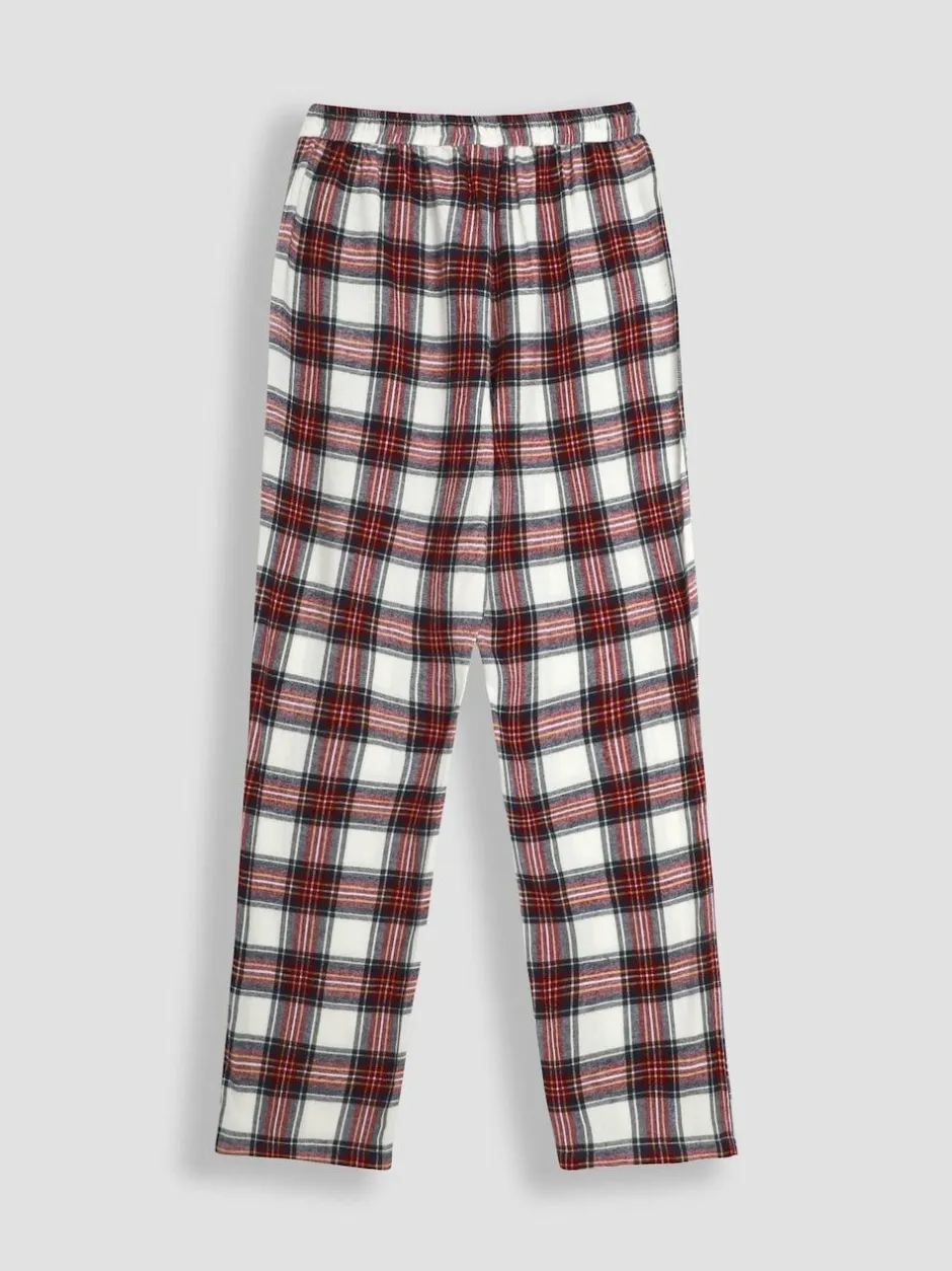 Jojo Maman Bébé Cream Mens Check Woven Pyjama Set Sale
