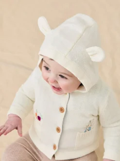 Jojo Maman Bébé Cream Peter Rabbit™ Embroidered Cardigan Best
