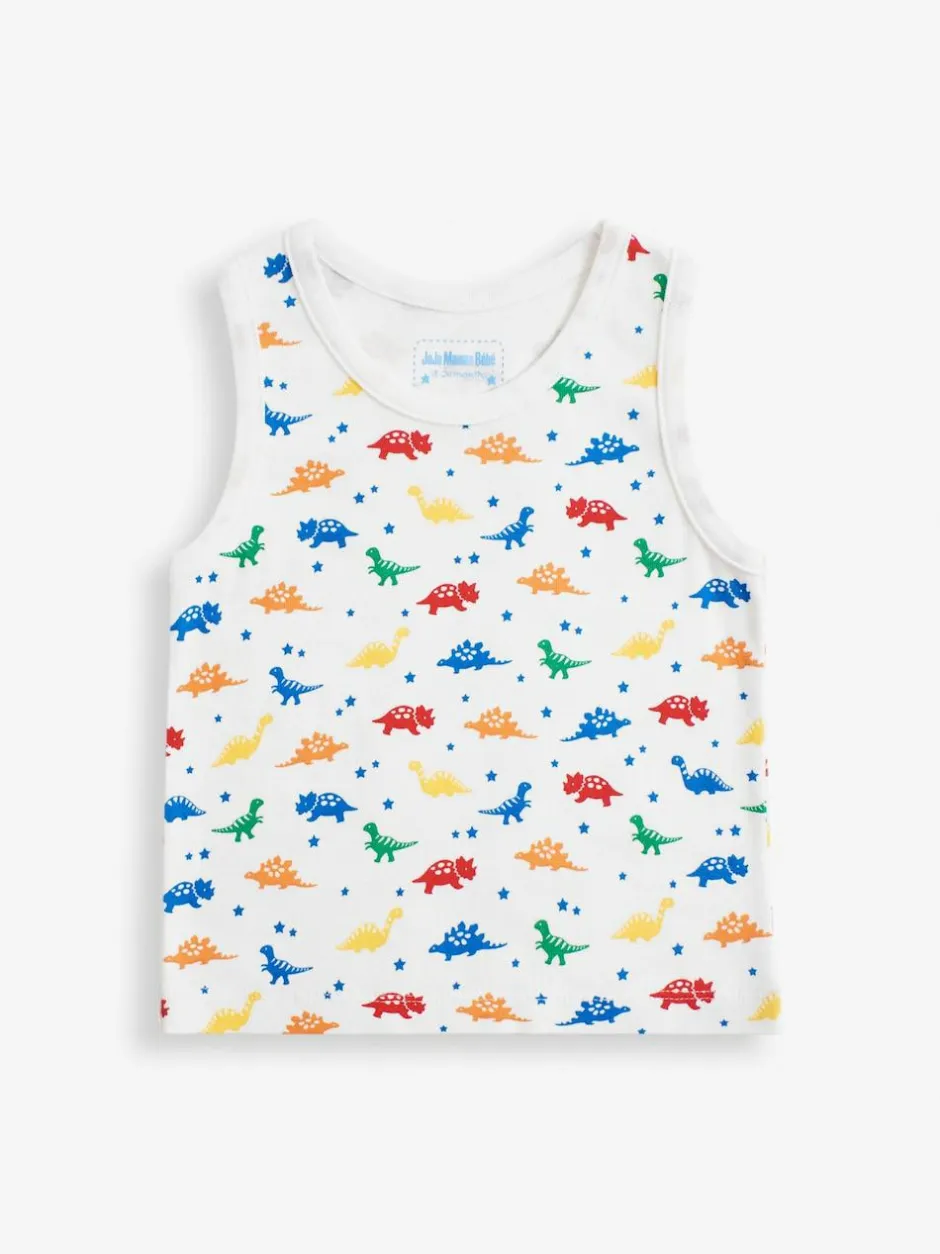 Jojo Maman Bébé Dinosaur 3-Pack Boys' Vest Set Best