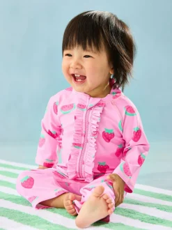 Jojo Maman Bébé Multi Strawberry Sun Protection Suit