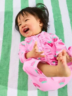 Jojo Maman Bébé Multi Strawberry Sun Protection Suit