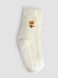 Jojo Maman Bébé 3-Pack Socks Mustard Sunflower