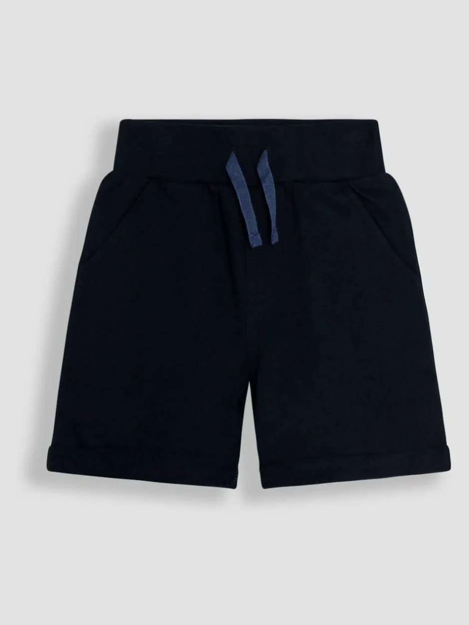 Jojo Maman Bébé Navy Blue & Royal Blue 2-Pack Jogger Shorts Discount