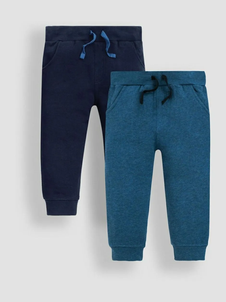 Jojo Maman Bébé Navy Blue & Indigo Blue 2-Pack Joggers Navy Blue & Indigo Blue Hot