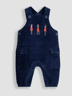 Jojo Maman Bébé Navy Blue 2-Piece Cargo Cord Dungarees & Top Set Best