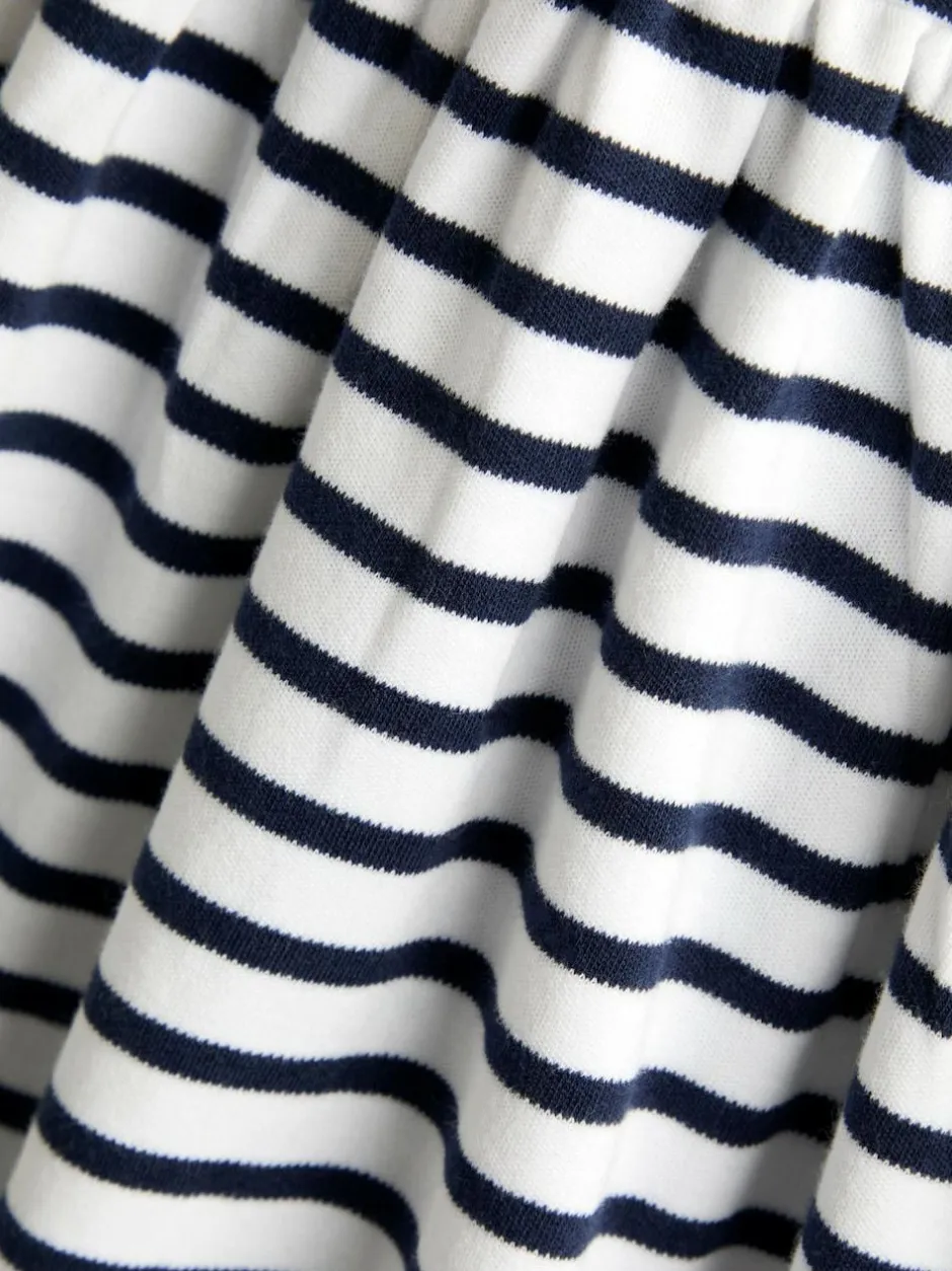 Jojo Maman Bébé Navy Blue Short Sleeve Sailor Dress New