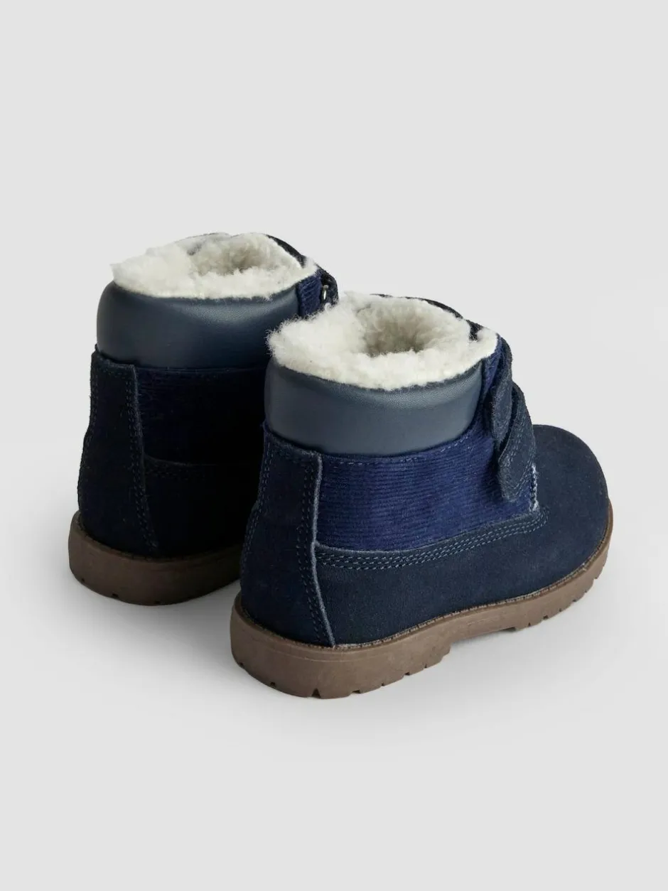 Jojo Maman Bébé Leather Boots Navy Discount