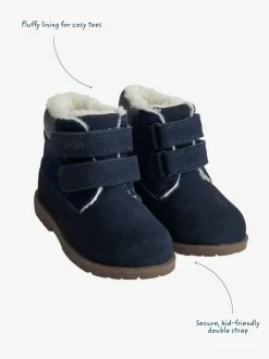 Jojo Maman Bébé Leather Boots Navy Discount