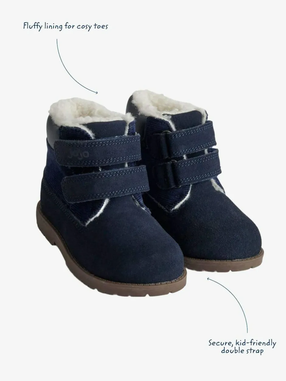 Jojo Maman Bébé Leather Boots Navy Discount