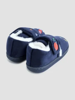 Jojo Maman Bébé Navy Rocket Slipper Shoe Best