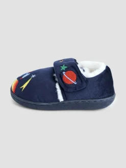 Jojo Maman Bébé Navy Rocket Slipper Shoe Best