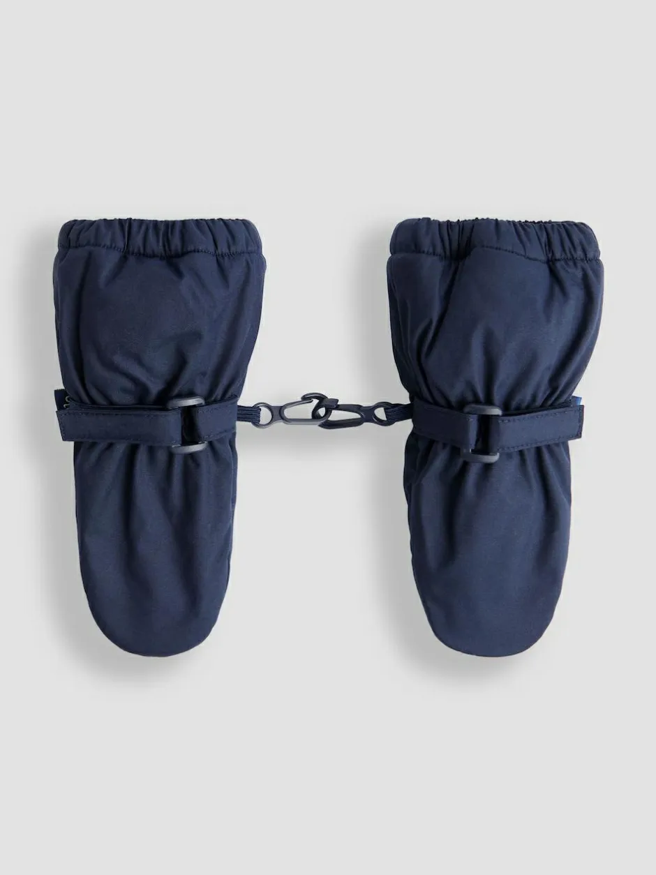Jojo Maman Bébé Navy Waterproof Fleece Lined Mittens Sale