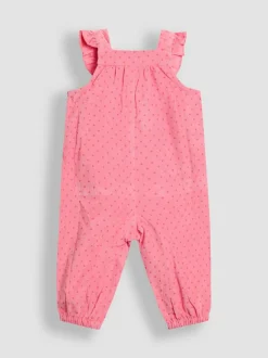 Jojo Maman Bébé Appliqué Cord Dungarees & Top Set Pink Bunny Sale