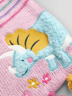 Jojo Maman Bébé Scarf Pink Dino Hot