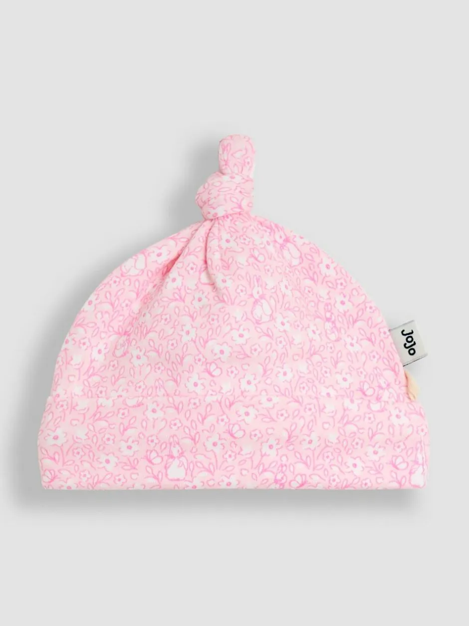 Jojo Maman Bébé Pink Ditsy Floral Flopsy 2- Pack Baby Hats Online