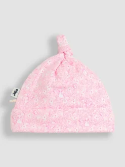 Jojo Maman Bébé Pink Ditsy Floral Flopsy 2- Pack Baby Hats Online
