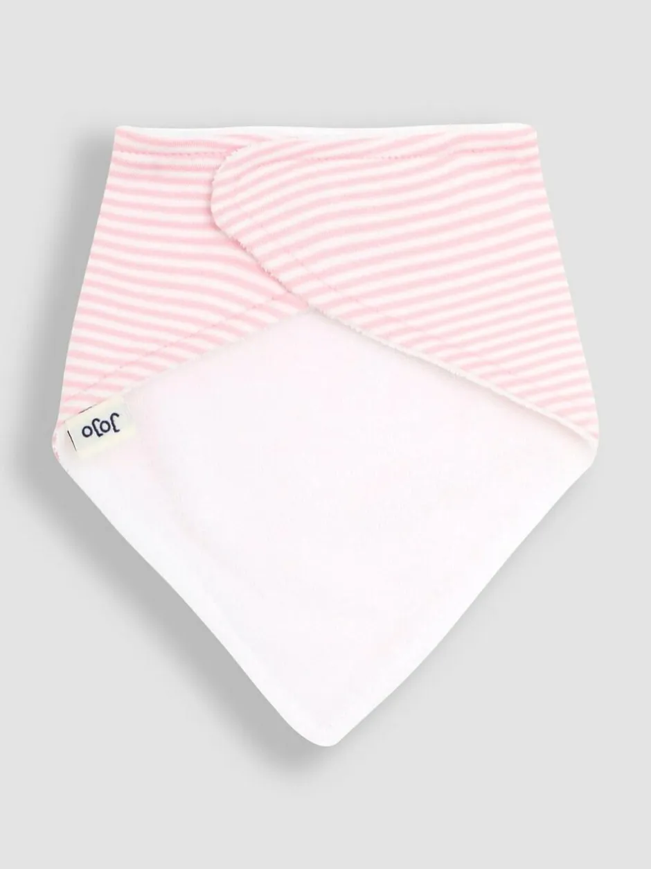 Jojo Maman Bébé Pink Dribble Bibs 3 Pack Discount