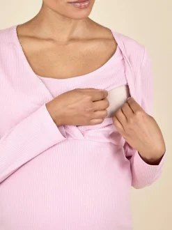 Jojo Maman Bébé Maternity Check Pyjama Set Pink Hot
