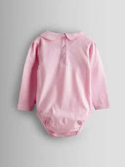 Jojo Maman Bébé Pink 2-Pack Ditsy Floral Peter Pan Bodies New