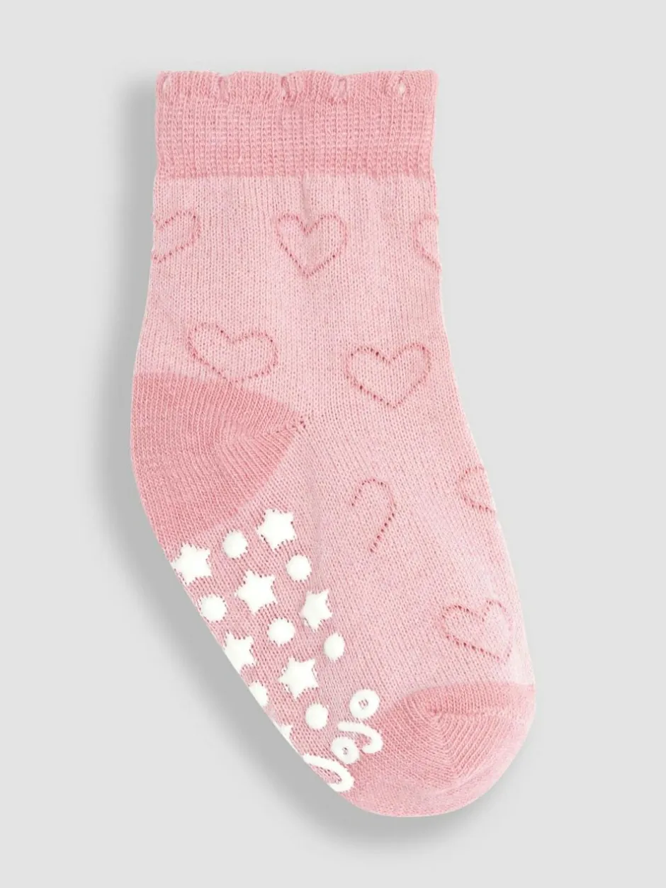 Jojo Maman Bébé 3-Pack Heart Socks Pink Best