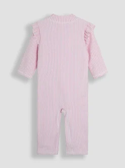 Jojo Maman Bébé Pink Stripe Sun Protection Suit