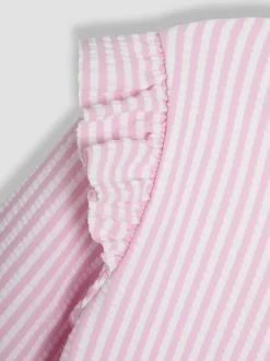 Jojo Maman Bébé Pink Stripe Sun Protection Suit